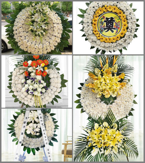浙江省温州永嘉县黄田街道花圈速递